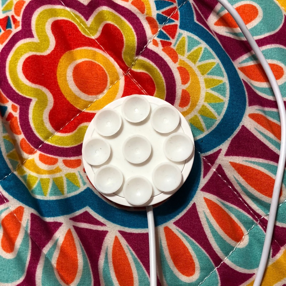 White mini suction wireless charger